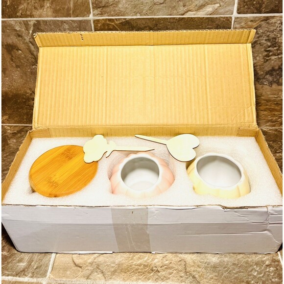 Set Of 3 Pumpkin Ceramic Planter Succulent Pots Halloween Fall Decor Harvest - Picture 8 of 8